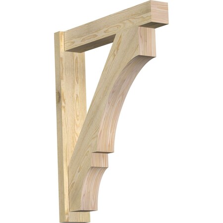 Ekena Millwork Balboa Block Rough Sawn Outlooker, Douglas Fir, 6"W x 30"D x 38"H OUT06X30X38BOA05RDF